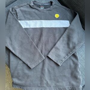 Nike Charcoal and White Crewneck Sweater